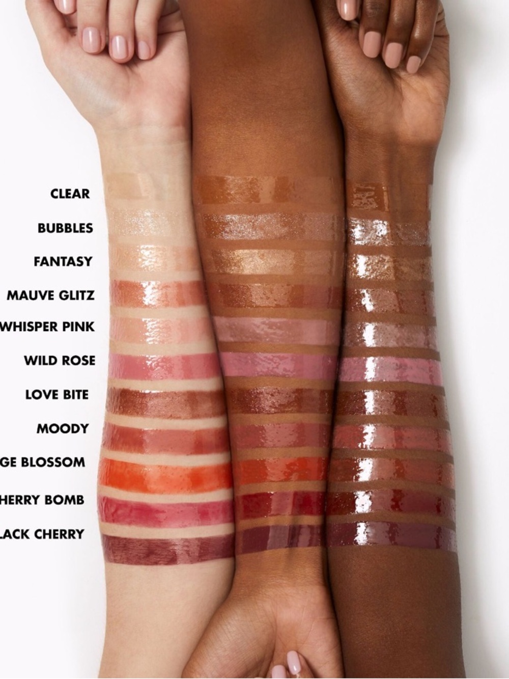NEW Set of 3 e.l.f Lip Lacquer Gloss in Mauve Glitz - Picture 4 of 6